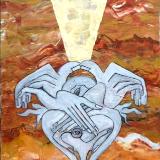 The Prophet II (acrylic on canvas, 30 x 12, 2013)