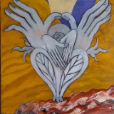 The Prophet I (acrylic on canvas, 40 x 12, 2013)
