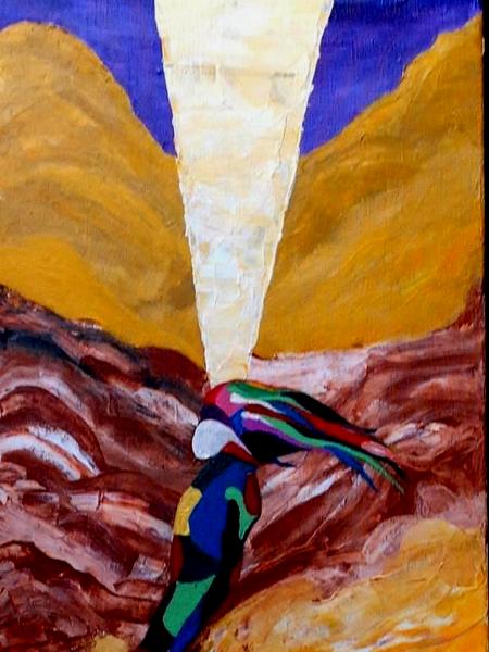 The Prophet VII (acrylic on canvas, 40 x 12, 2013)