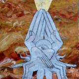The Prophet IV (acrylic on canvas, 30 x 12, 2013)